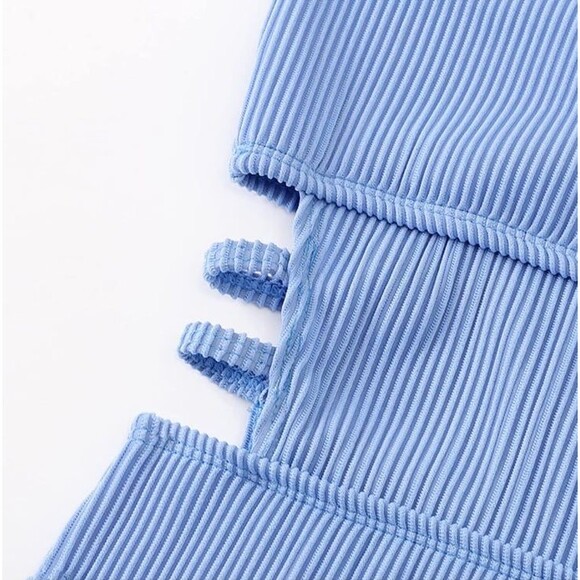 Hilinker Spaghetti Strap 1Piece Swimsuit NWT Tummy Control Bathing Suit Size M - Picture 2 of 12